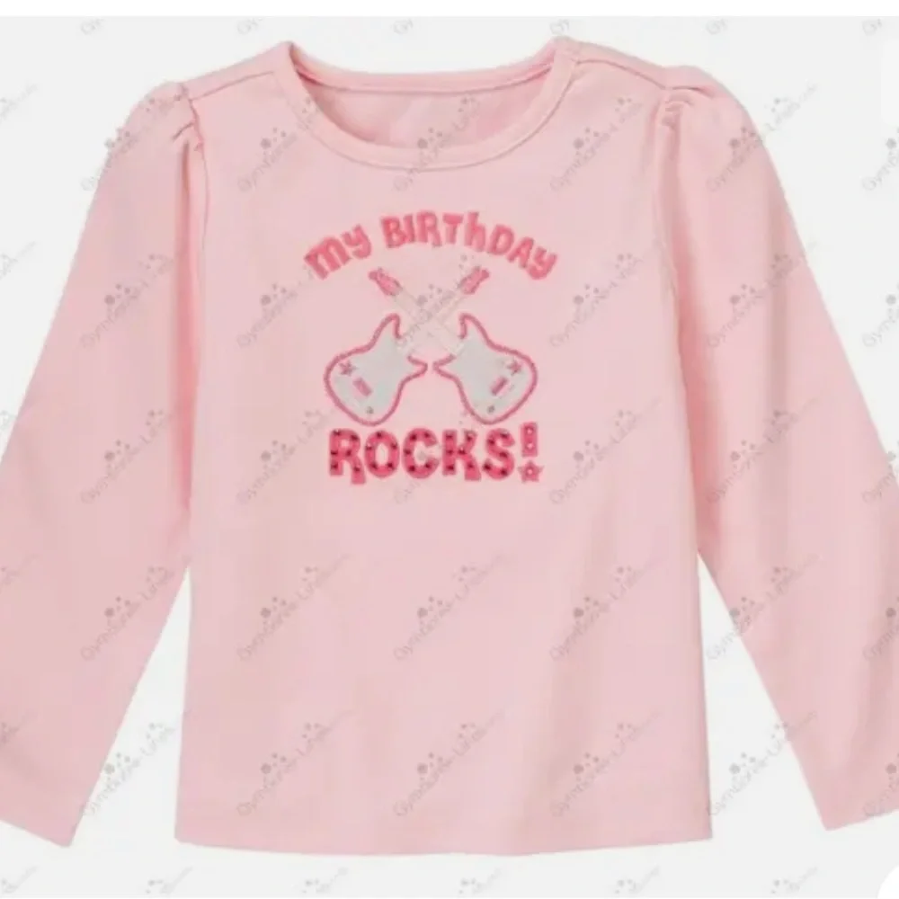GYMBOREE My Birthday Rocks Long Sleeved Shirt
